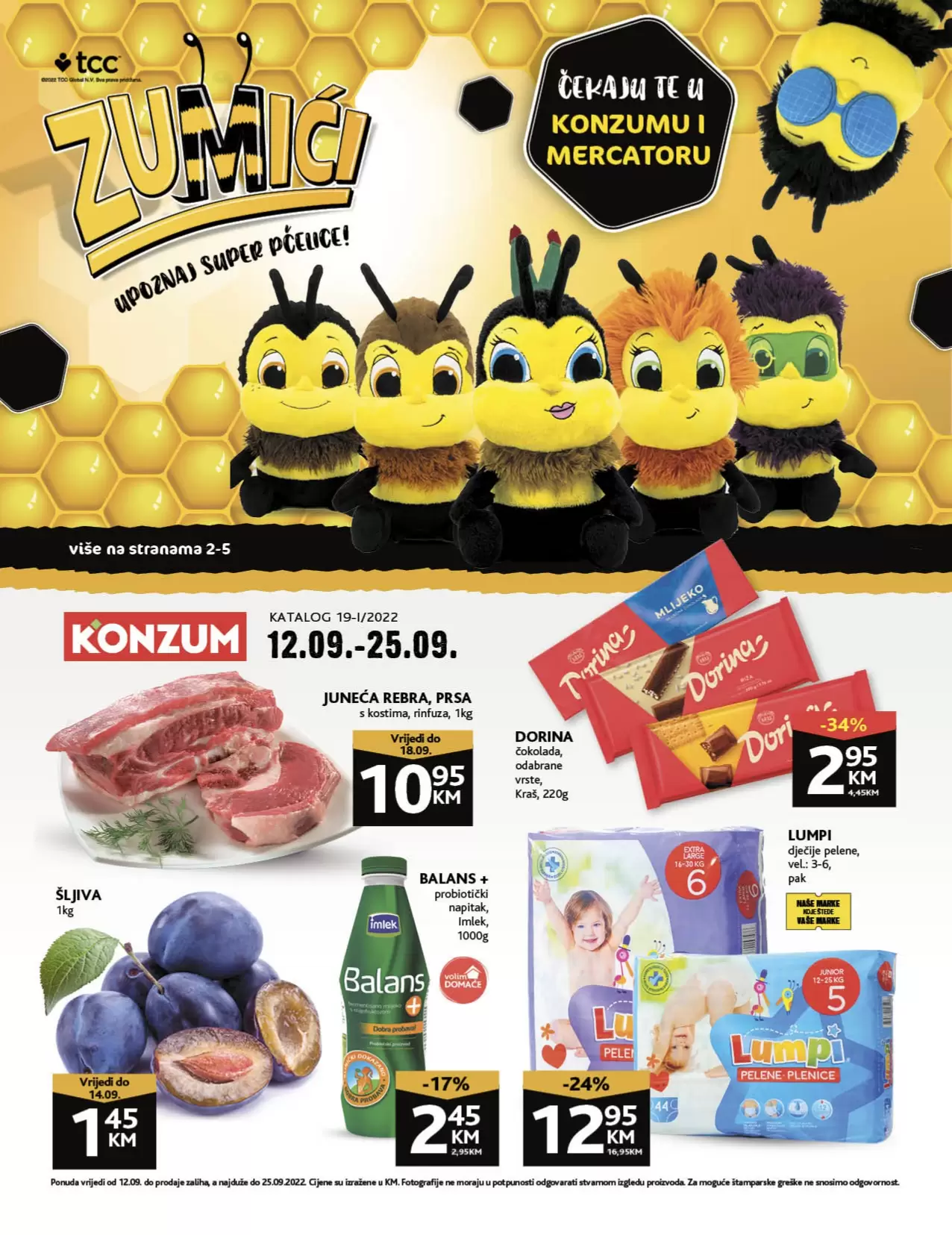Konzum katalog - SNIŽENJE do 50% - akcija do 25.9.2022