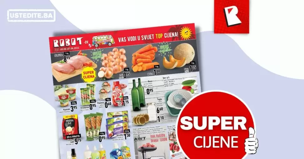 Robot AKCIJA - POČETAK SEDMICE - katalog sniženja 5-7.9.2022.