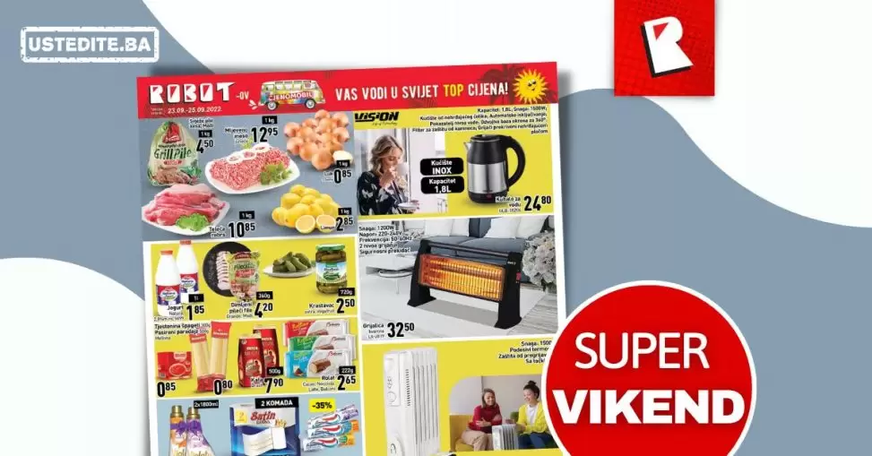 Robot vikend akcija- katalog sniženja 23-25.9.2022.