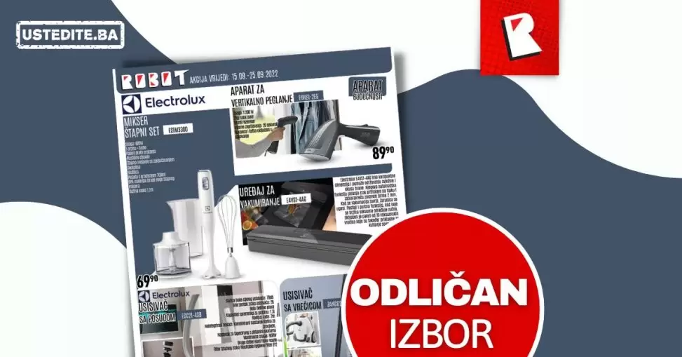 Robot super akcija Elektrolux tehnike!