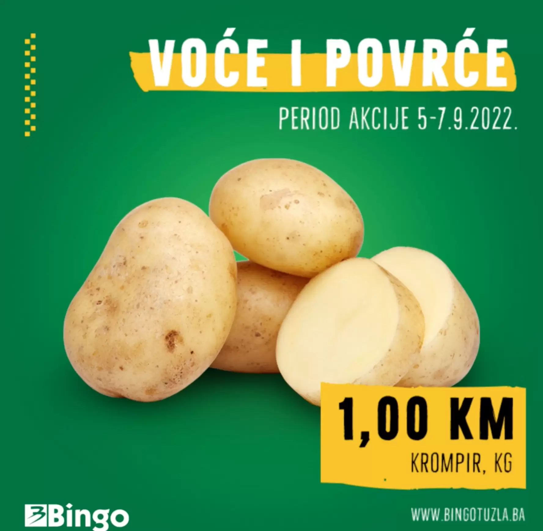 Bingo AKCIJA voće i povrće - katalog sniženja 5-7.9.2022.