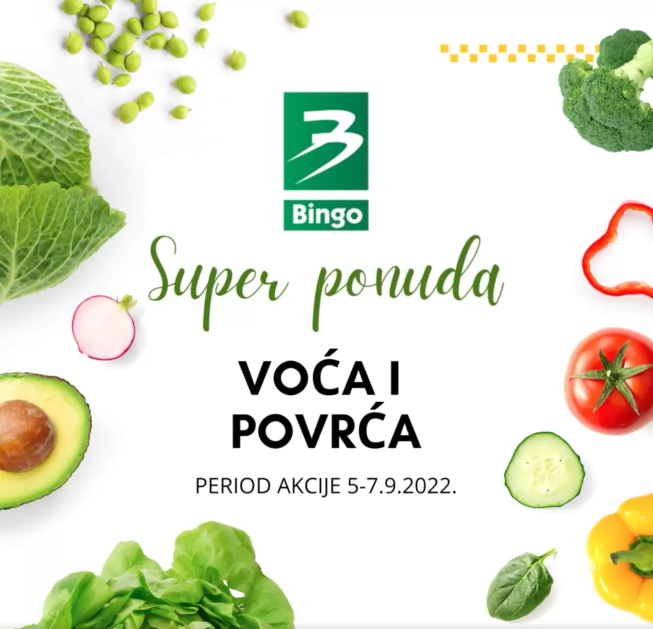 Bingo AKCIJA voće i povrće - katalog sniženja 5-7.9.2022.