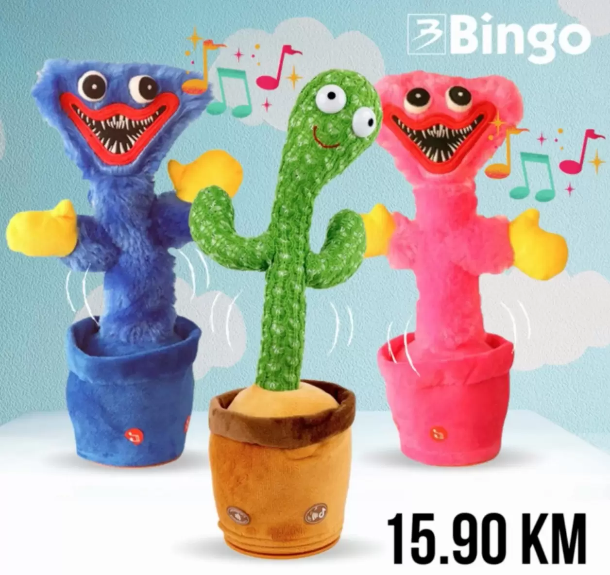 Novo u Bingu - Plišani zabavni kaktus i Huggy Wuggy