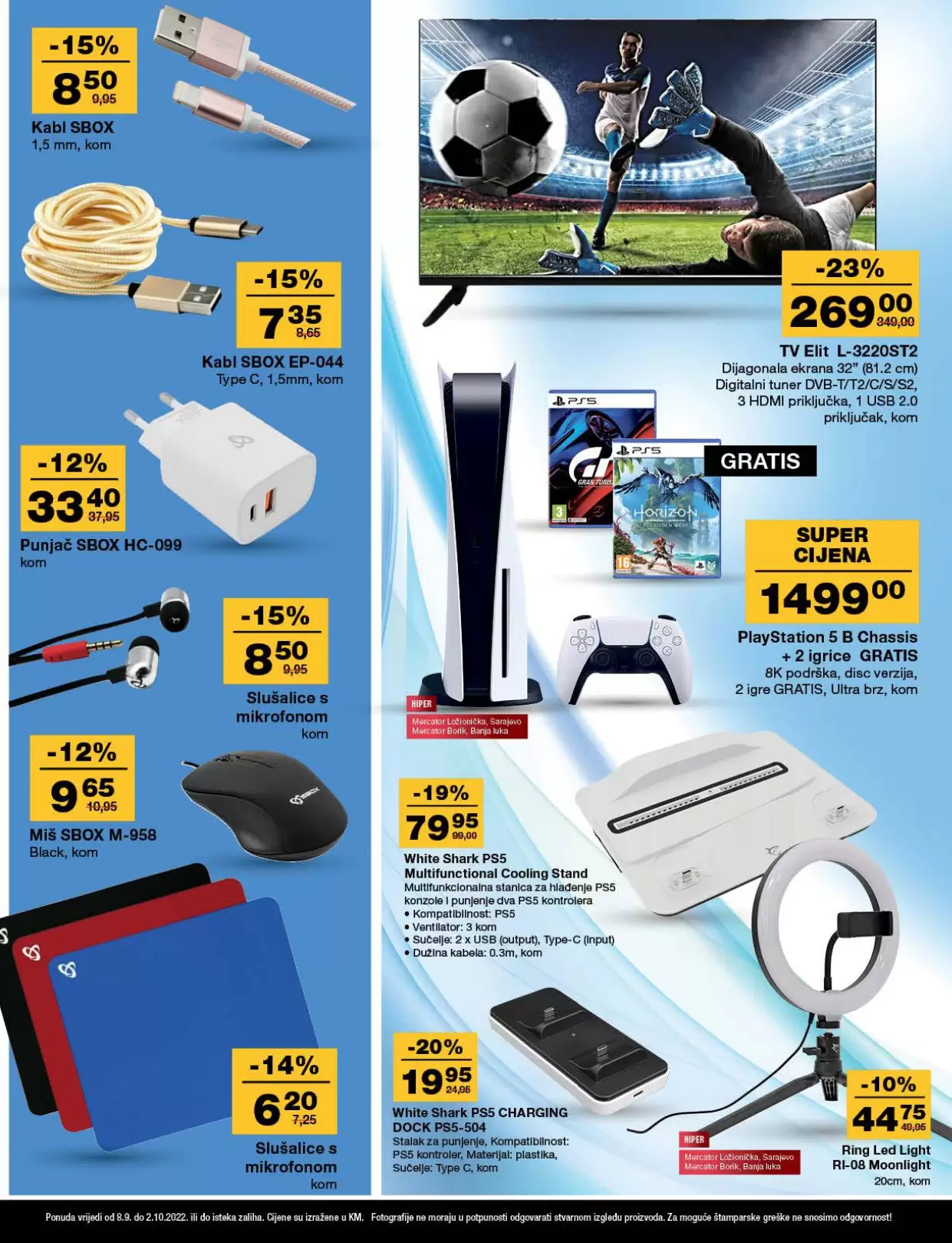 Mercator katalog SVE ZA DOM - akcija sniženja do 2.10.2022