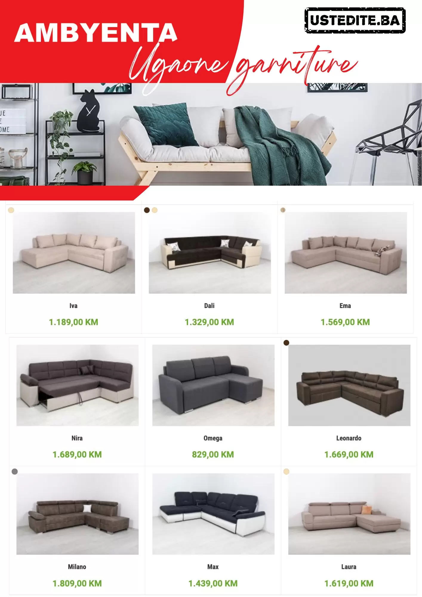 Ambyenta UGAONE GARNITURE septembar 2022