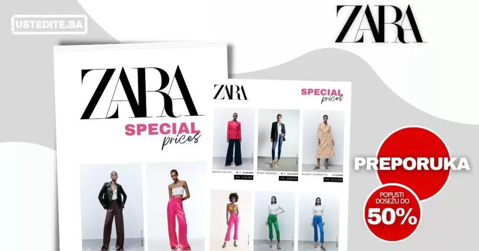 Zara SNIŽENJE do 50% na odabrani asortiman!