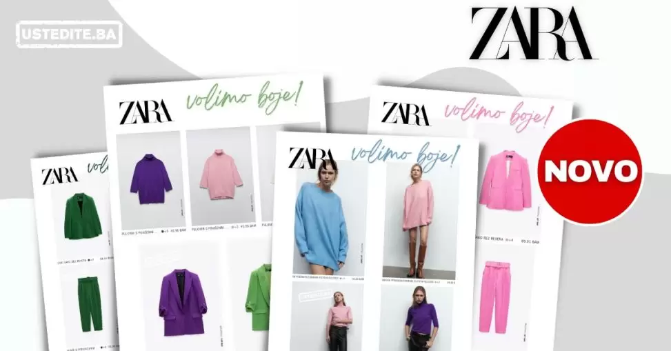 Novo u Zara prodavnicama! Volimo boje! ZARA BIH super ponuda!