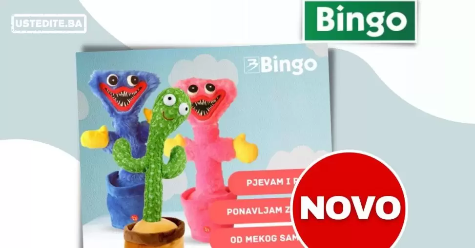 Novo u Bingu - Plišani zabavni kaktus i Huggy WuggyNovo u Bingu - Plišani zabavni kaktus i Huggy Wuggy
