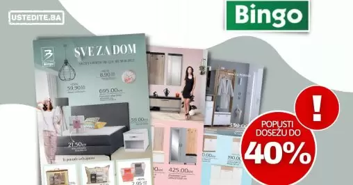 Bingo NAMJEŠTAJ Sve za dom - katalog sniženja 22.9-30.10.2022.