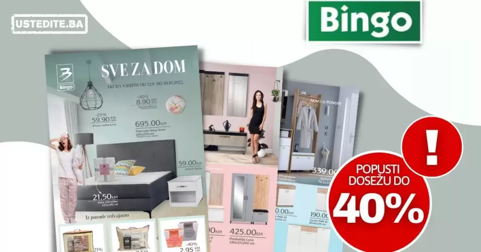Bingo NAMJEŠTAJ Sve za dom - katalog sniženja 22.9-30.10.2022.