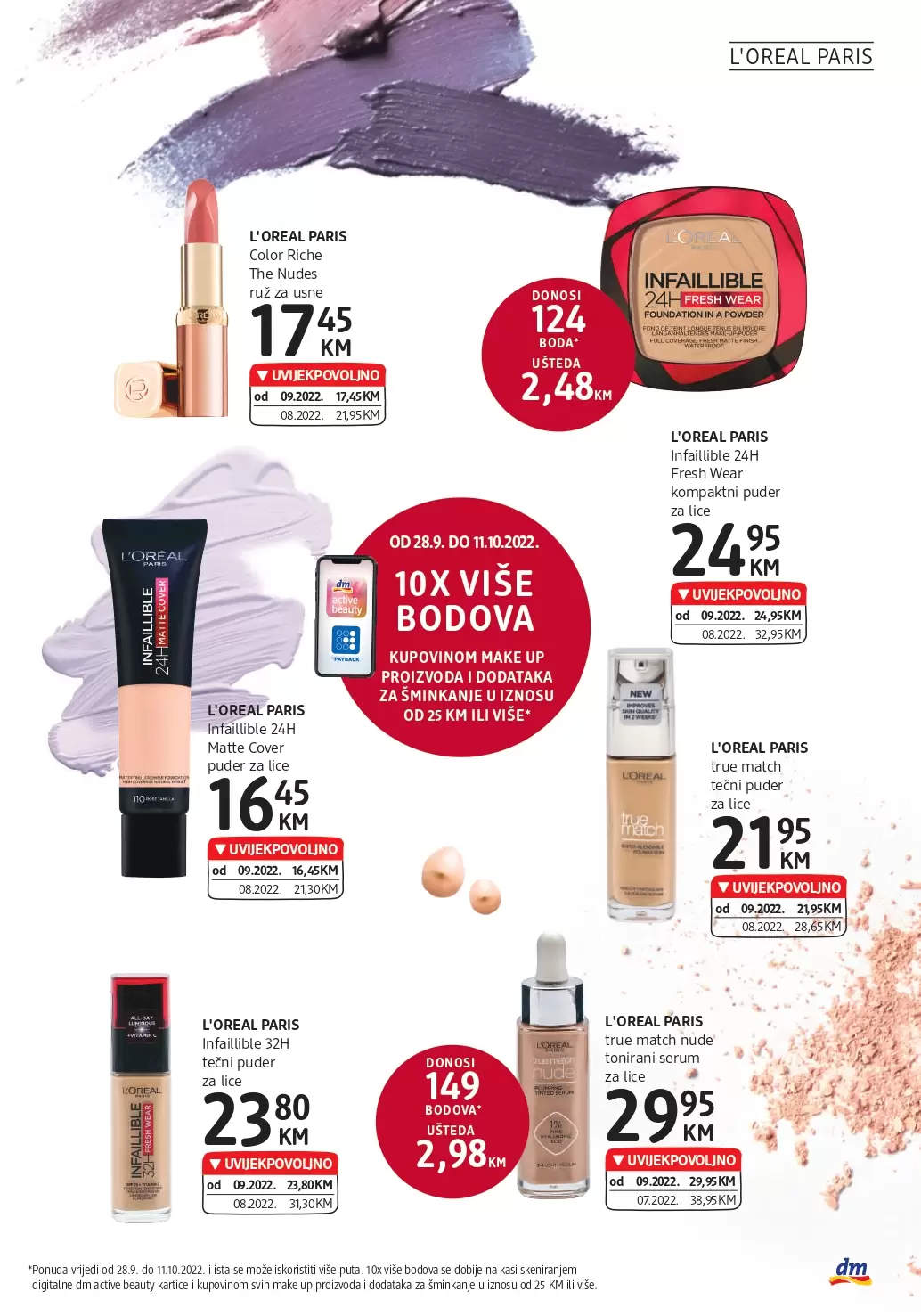 dm Katalog UVIJEKPOVOLJNO - akcija sniženja 28.9-11.10.2022.