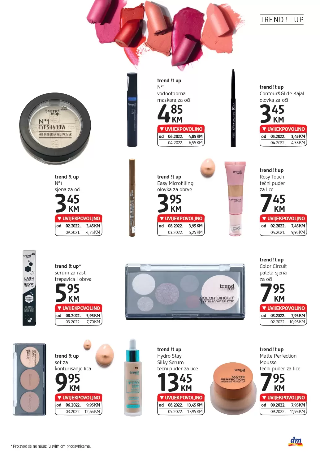 dm Katalog UVIJEKPOVOLJNO - akcija sniženja 28.9-11.10.2022.