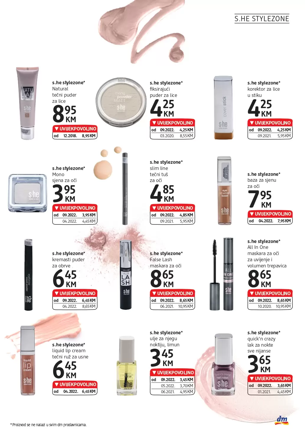dm Katalog UVIJEKPOVOLJNO - akcija sniženja 28.9-11.10.2022.