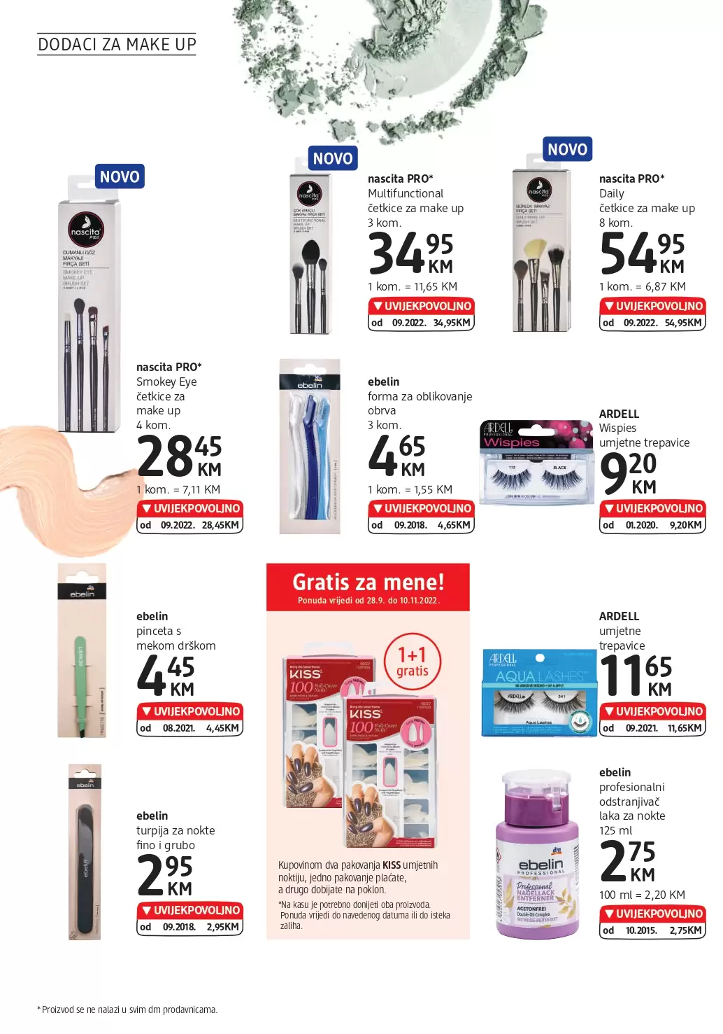 dm Katalog UVIJEKPOVOLJNO - akcija sniženja 28.9-11.10.2022.