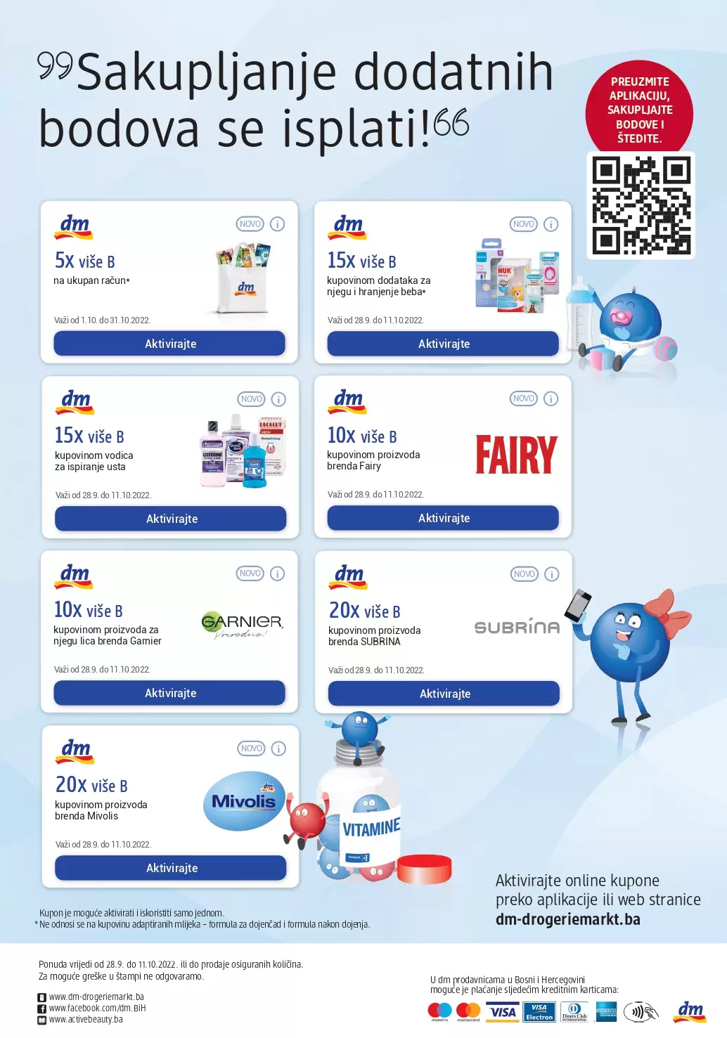 dm Katalog UVIJEKPOVOLJNO - akcija sniženja 28.9-11.10.2022.