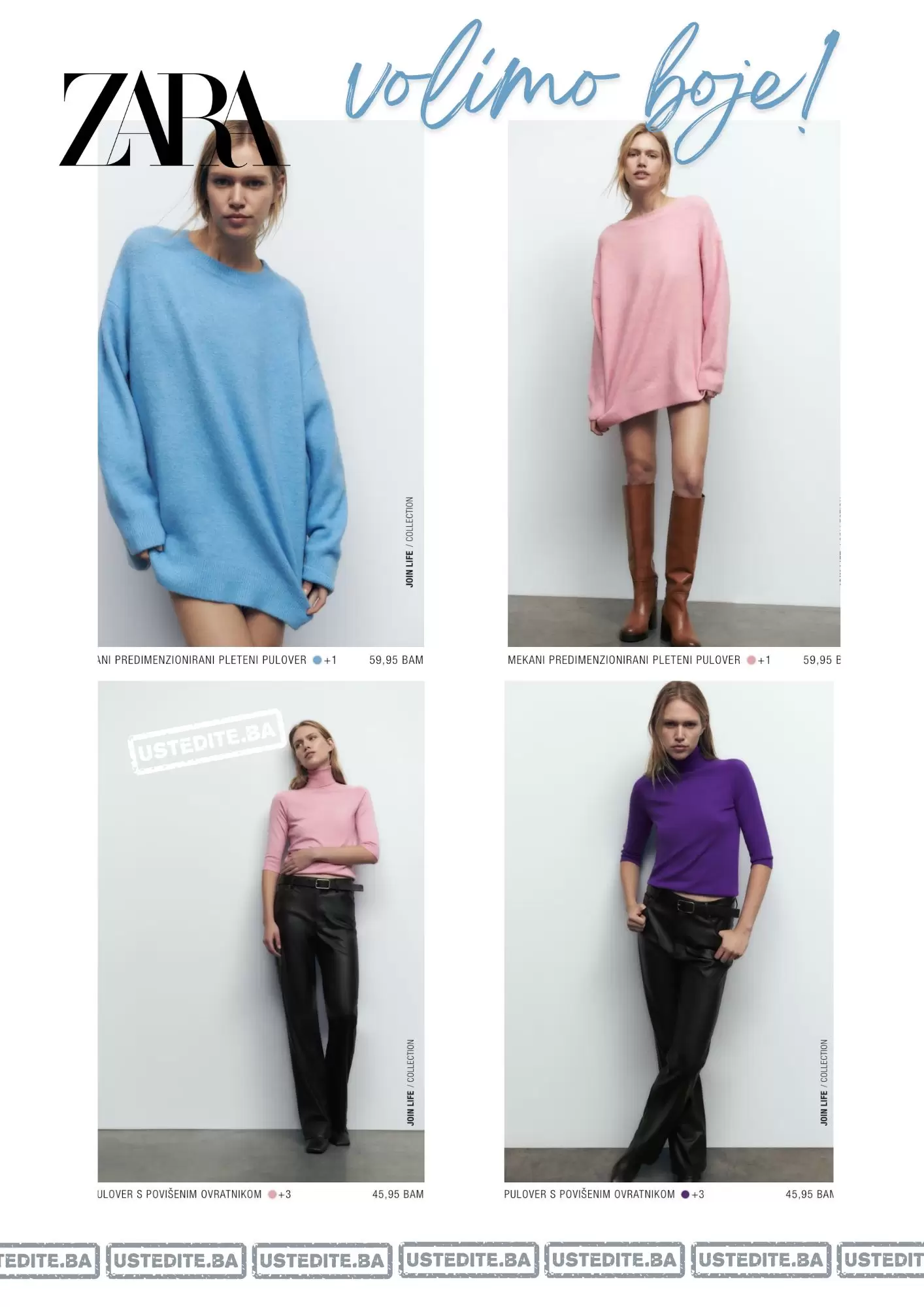 Novo u Zara prodavnicama! Volimo boje! ZARA BIH super ponuda!