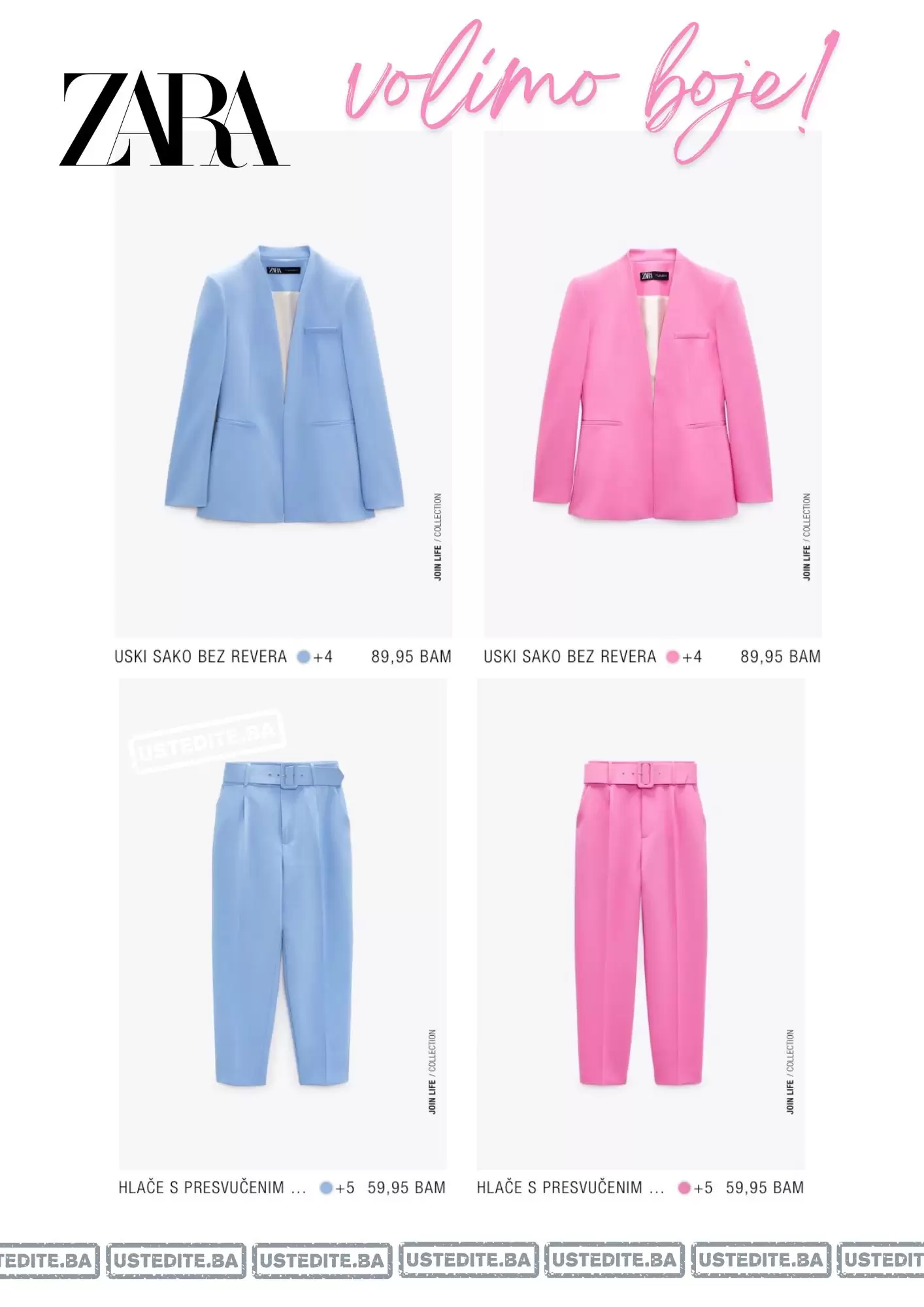 Novo u Zara prodavnicama! Volimo boje! ZARA BIH super ponuda!