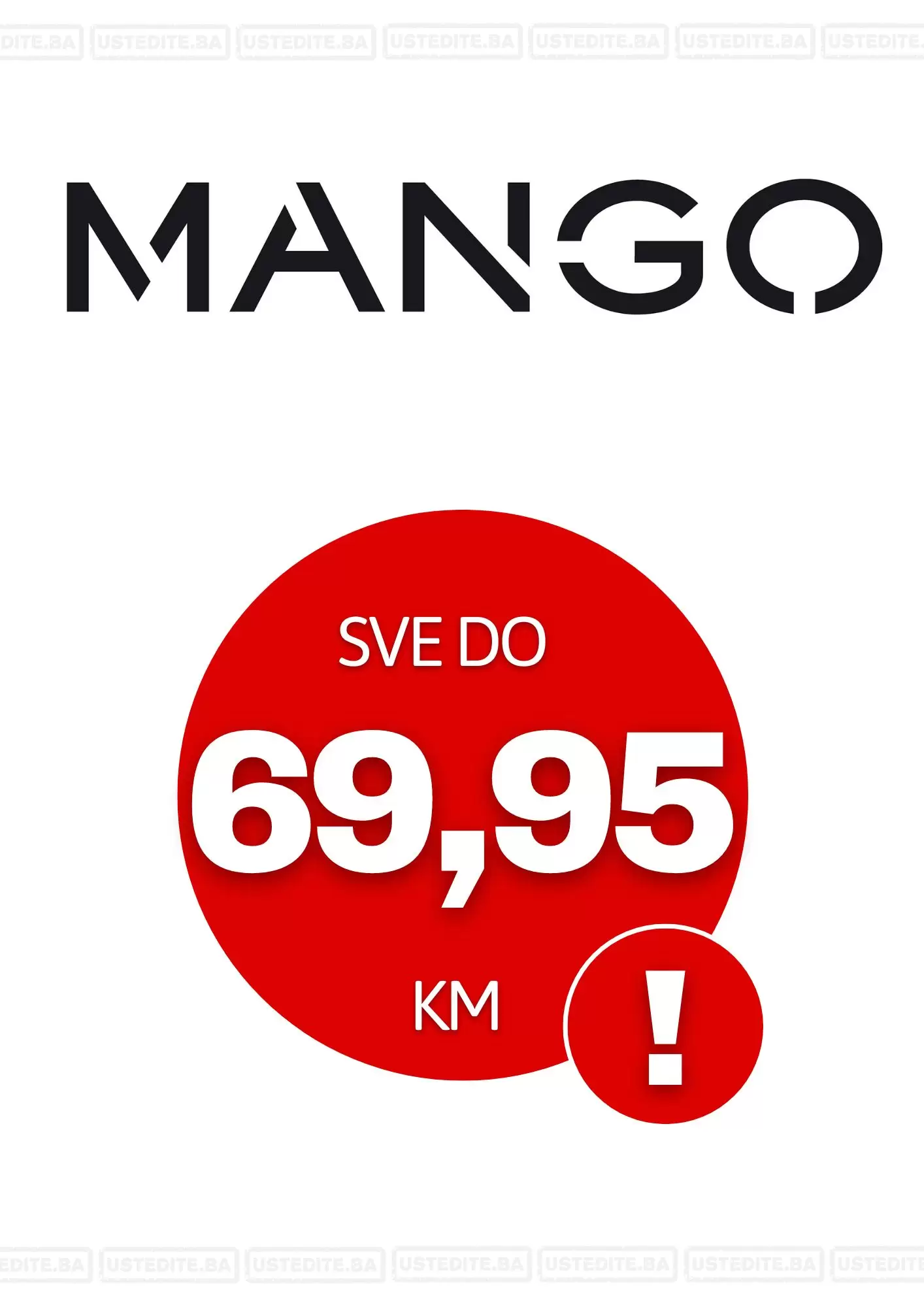 Mango BiH - Odabrani modeli do 69,95 KM -oktobar 2022