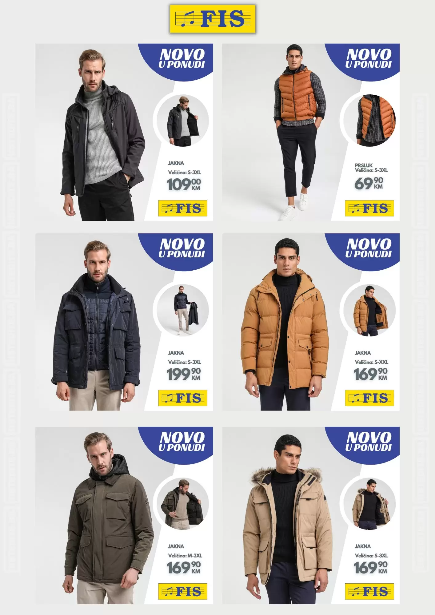 Fis NOVA JESENSKA kolekcija za muškarce - oktobar 2022