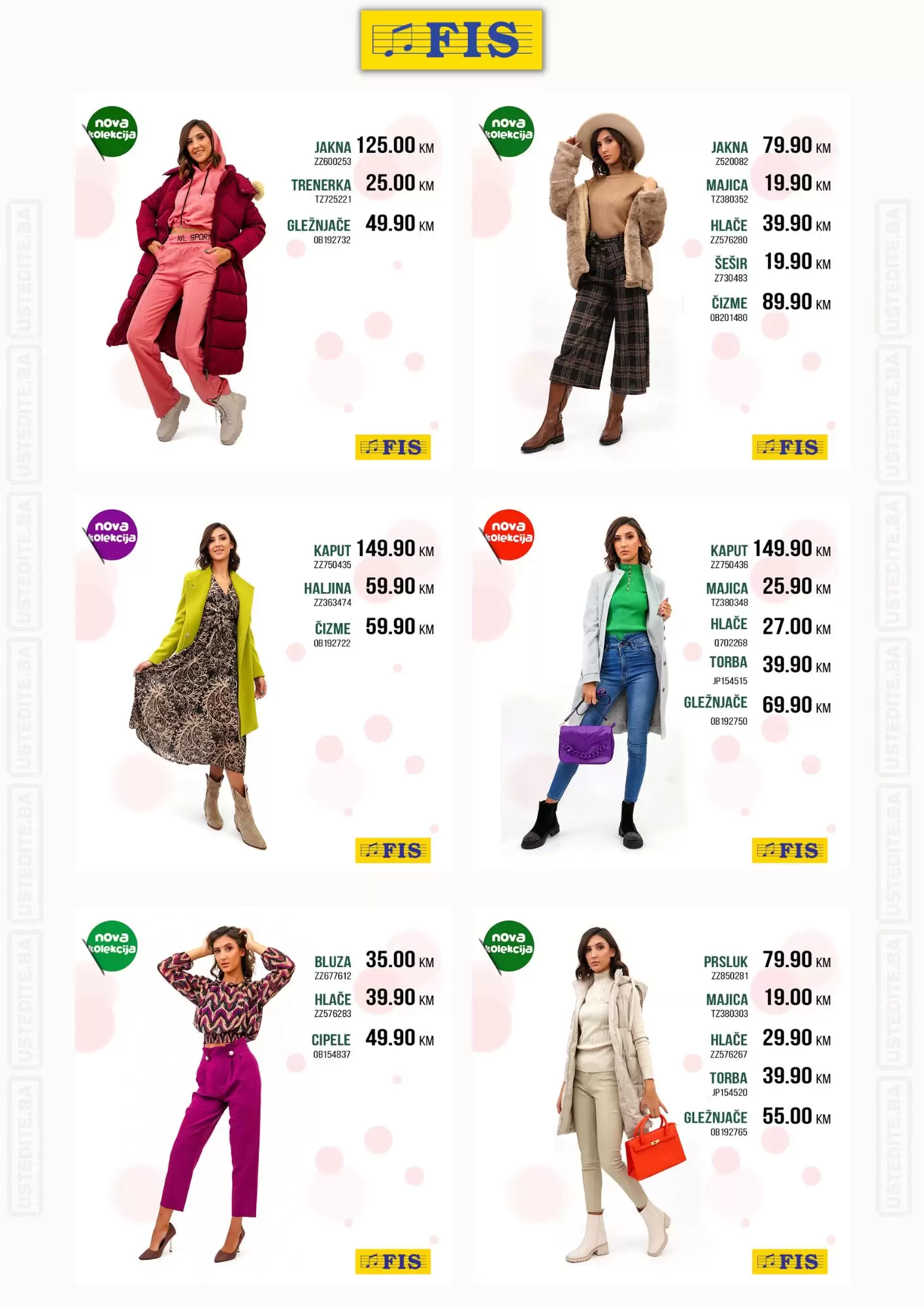 Fis nova kolekcija! Fis jakne, kaputi!