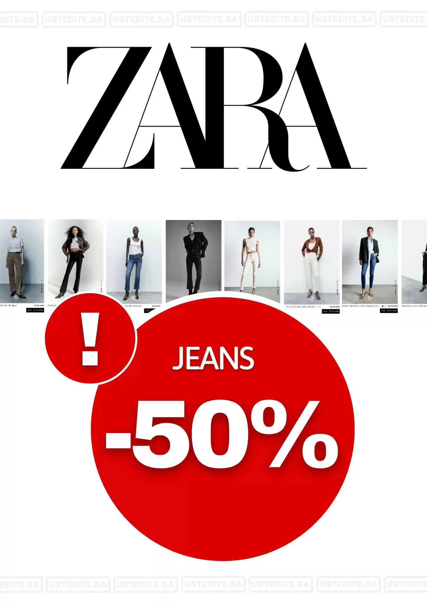 Zara BIH JEANS snižen do čak 50% - oktobar 2022