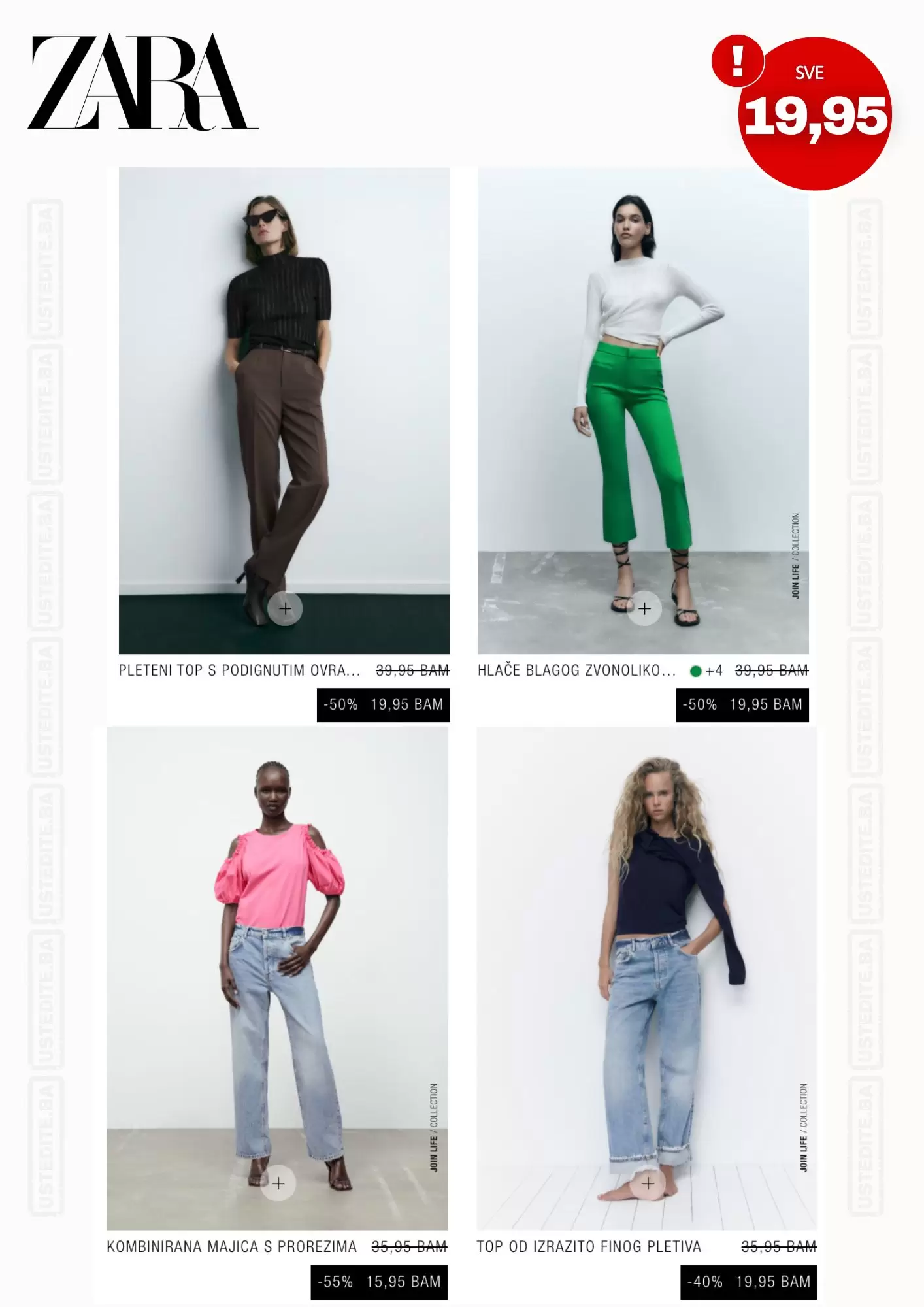 ZARA BIH snizenje - SVE 19,90 KM 🤩 Iskoristite super ponudu - oktobar 2022