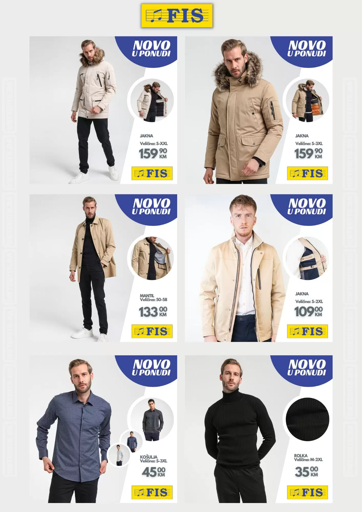 Fis NOVA JESENSKA kolekcija za muškarce - oktobar 2022