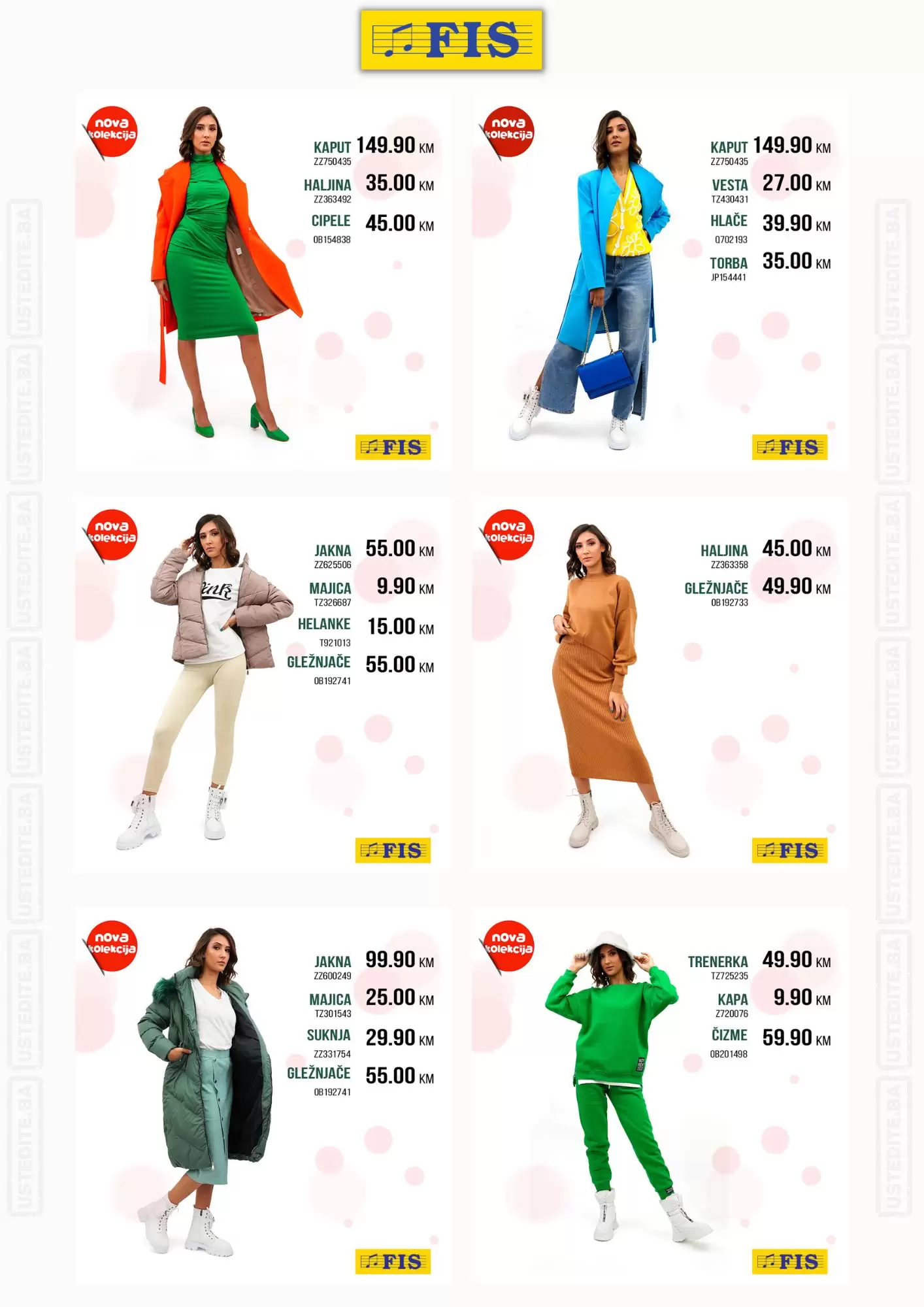 Fis nova kolekcija! Fis jakne, kaputi!