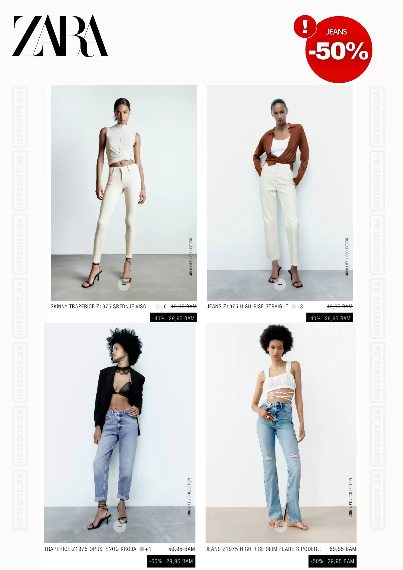 Zara BIH JEANS snižen do čak 50% - oktobar 2022