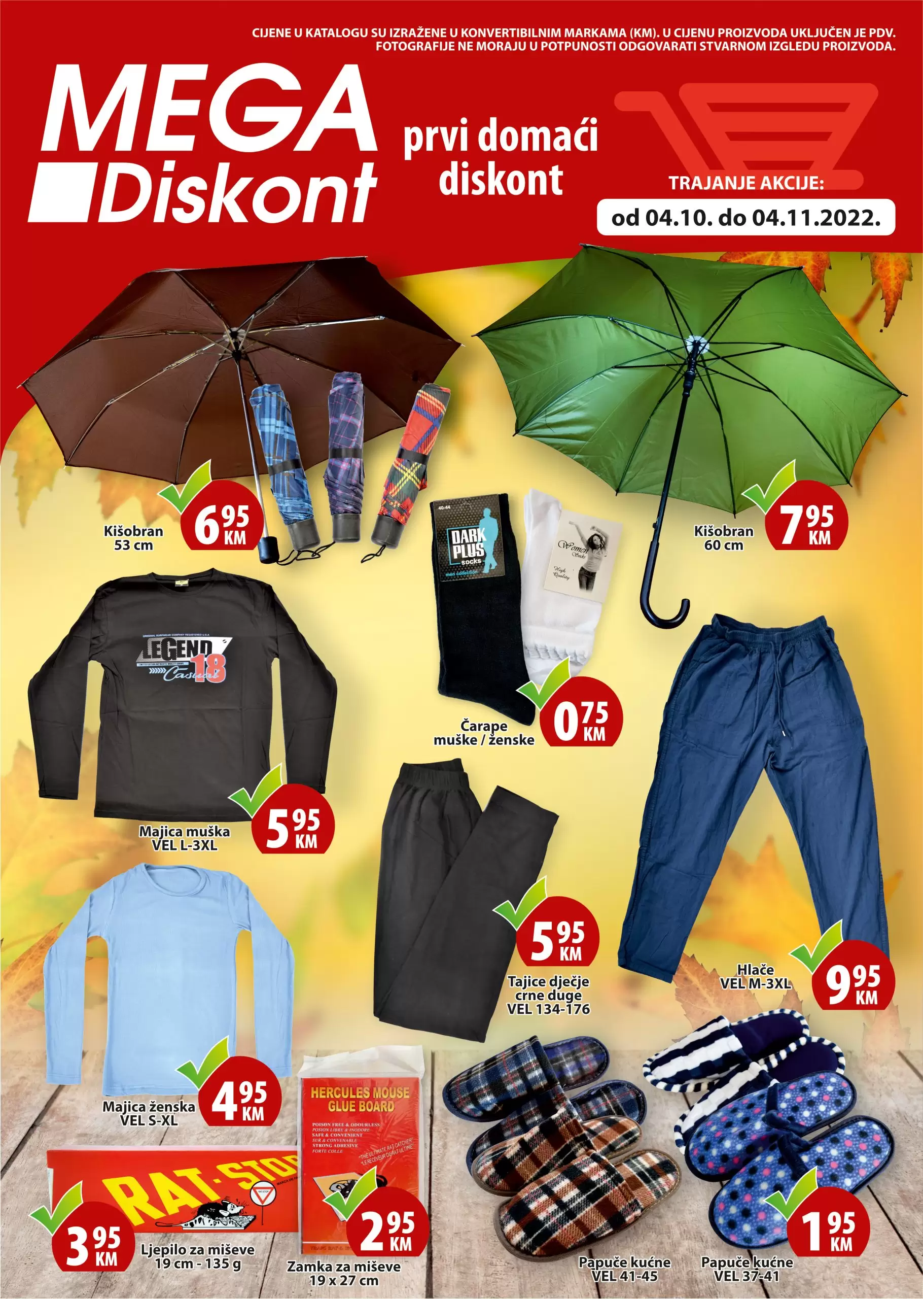 Mega Diskont akcija TEKSTIL - sniženje 4.10-4.11.2022. 