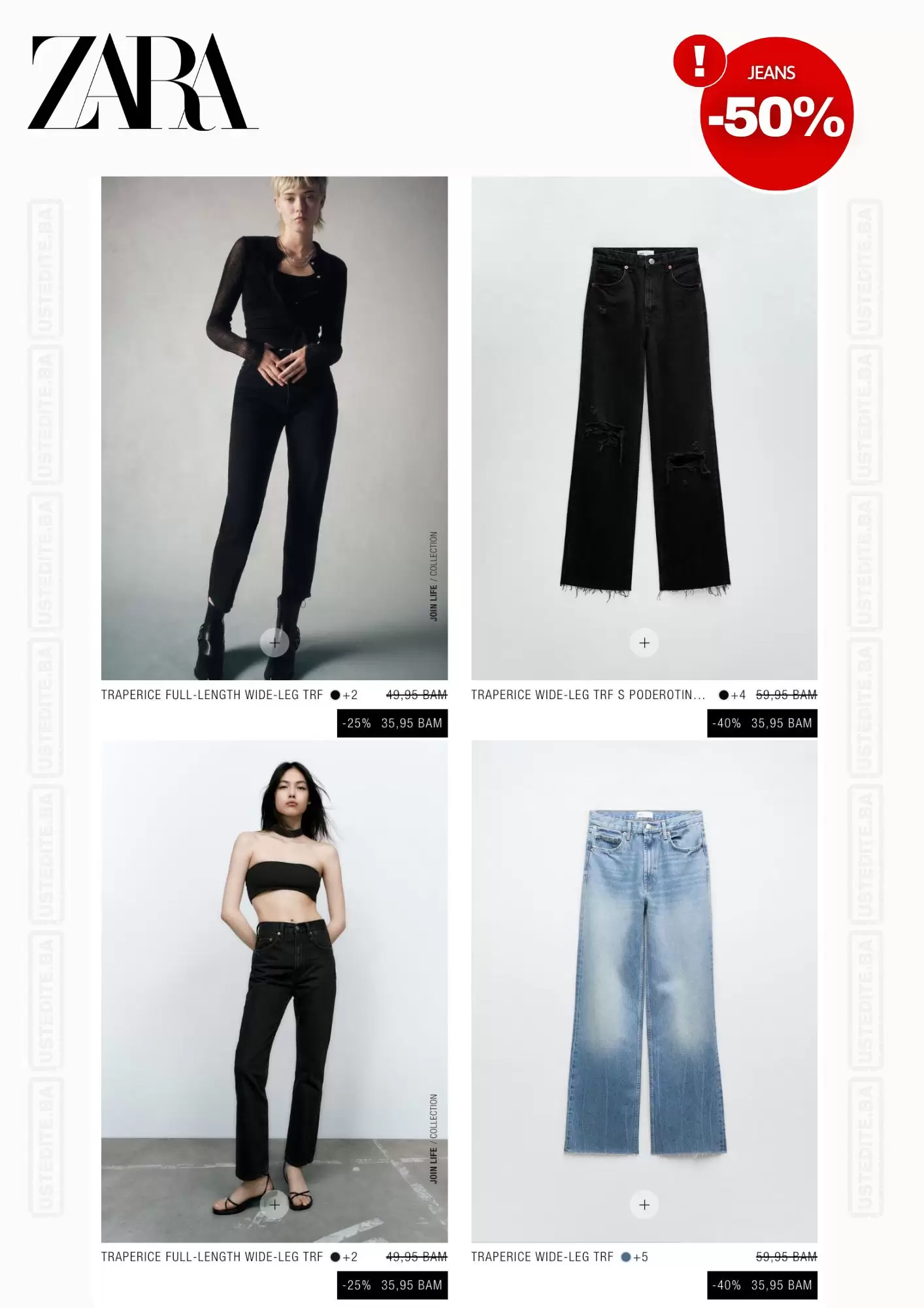 Zara BIH JEANS snižen do čak 50% - oktobar 2022