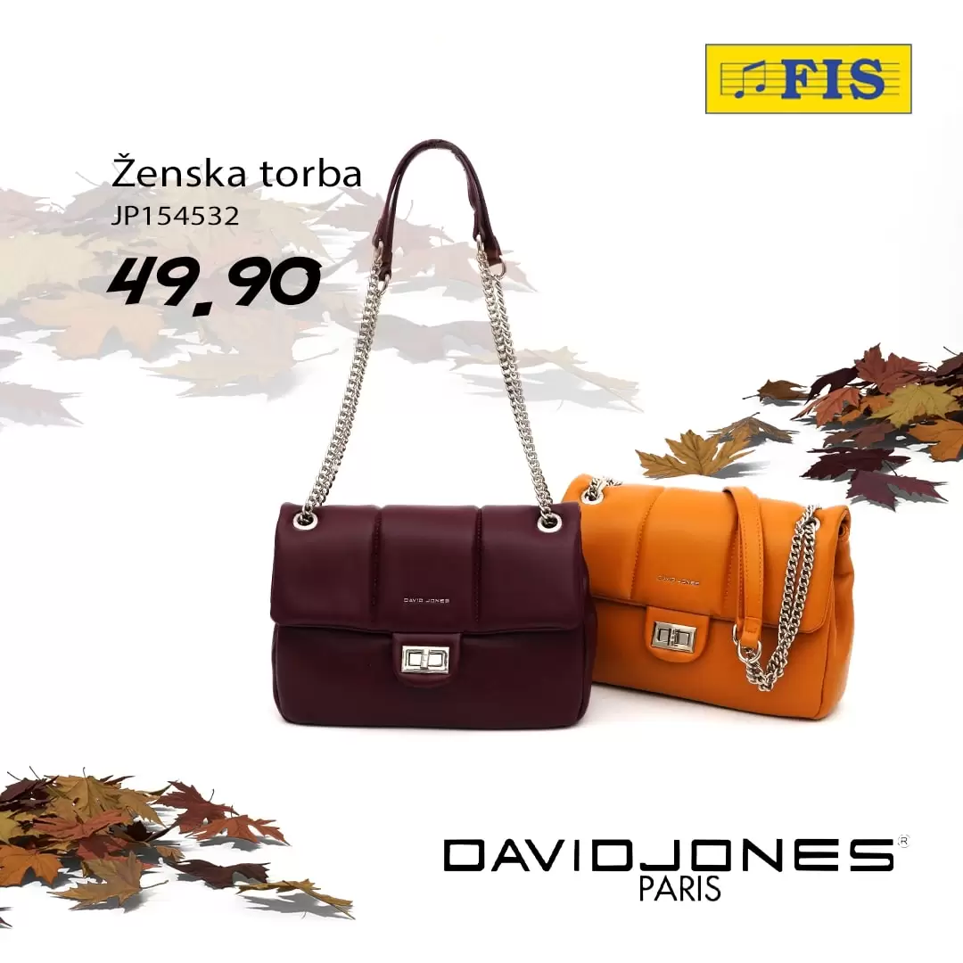 Fis DAVID JONES torbe - VEĆ od 45 KM - oktobar 2022