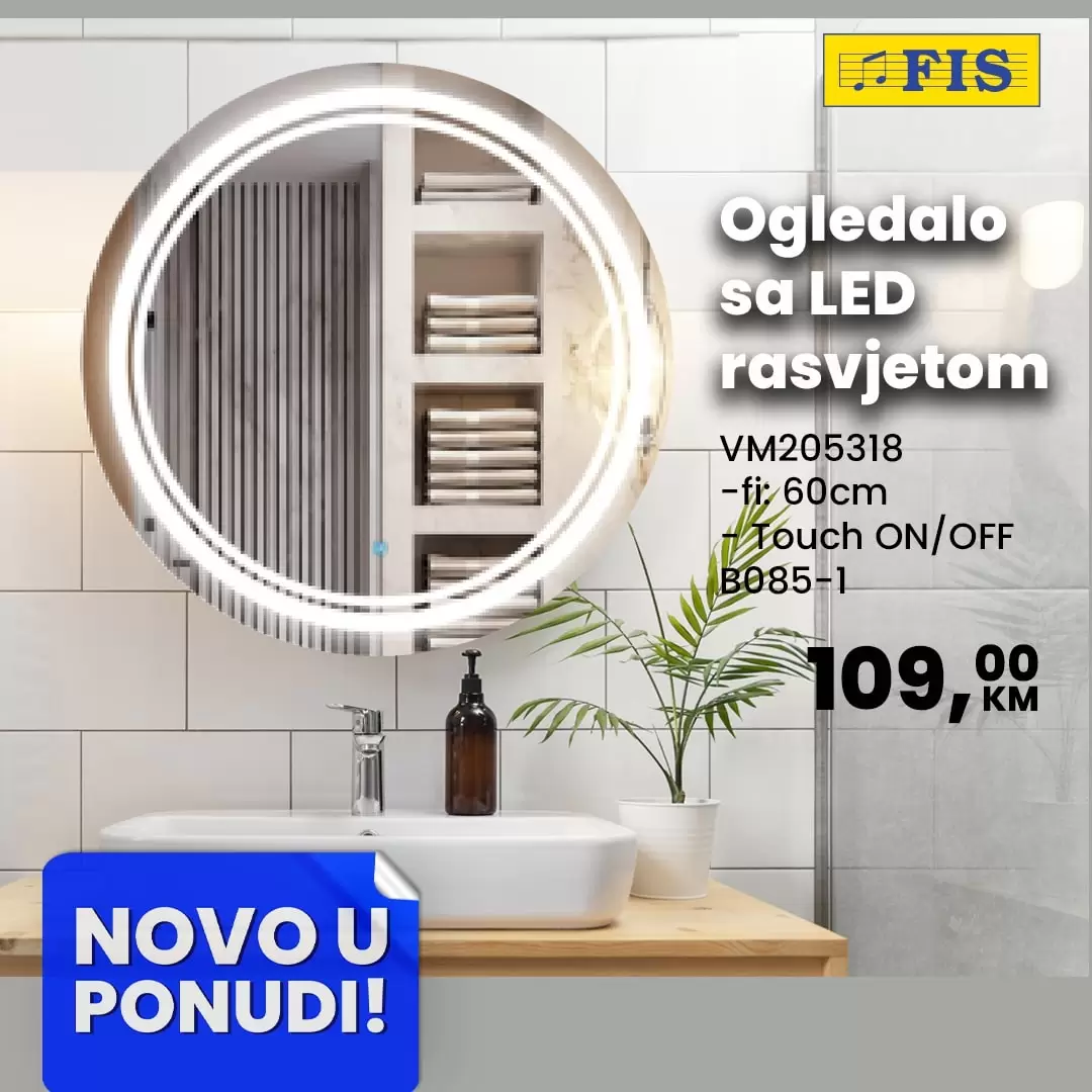 Fis Kupaonsko ogledalo - SUPER CIJENE - oktobar 2022
