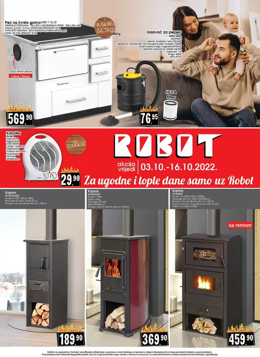 Robot katalog GRIJANJE - akcija sniženja 3-16.10.2022.