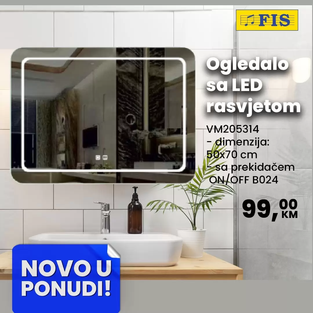 Fis Kupaonsko ogledalo - SUPER CIJENE - oktobar 2022