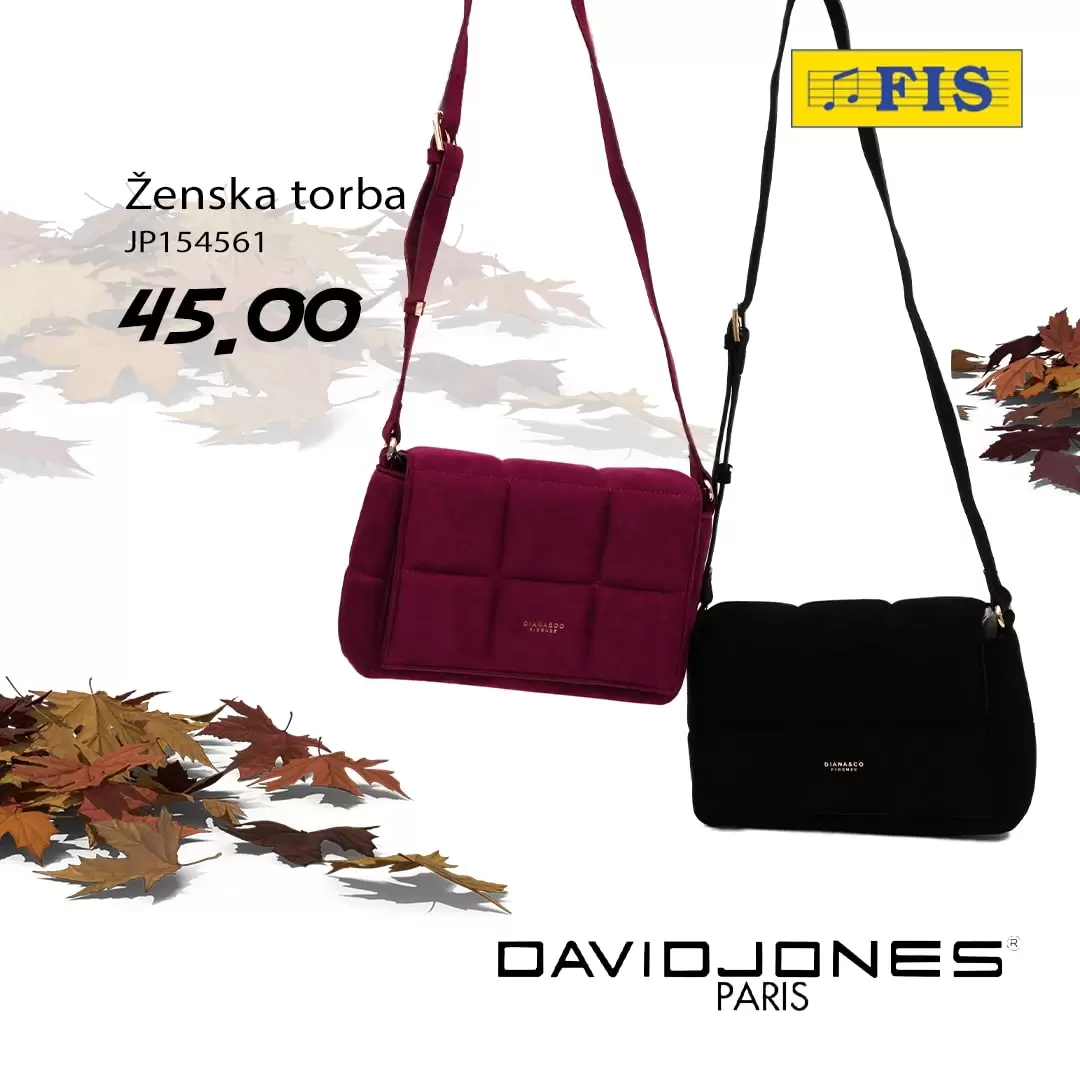 Fis DAVID JONES torbe - VEĆ od 45 KM - oktobar 2022