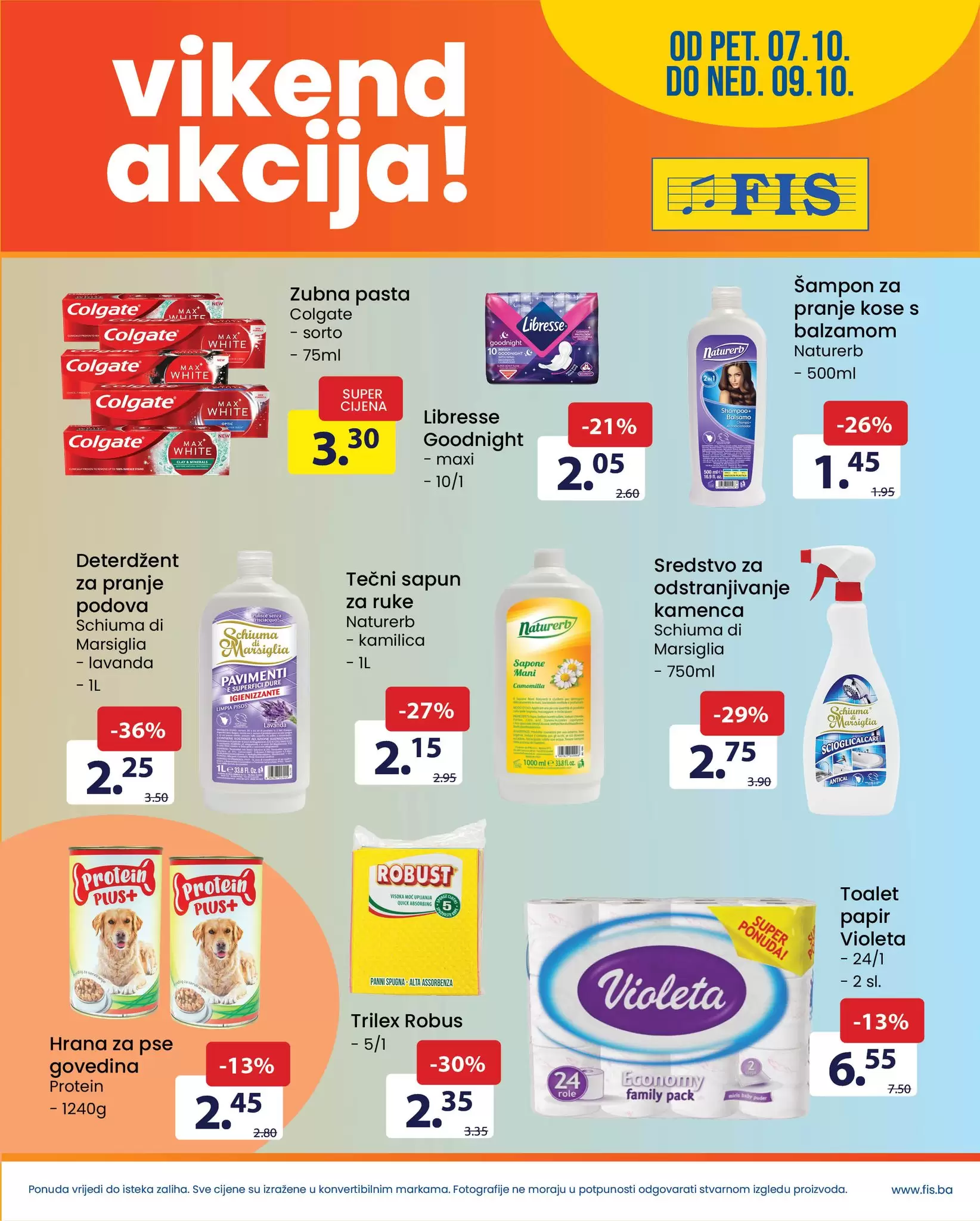 Fis vikend akcija SUPER SNIŽENJE 7-9.10.2022.