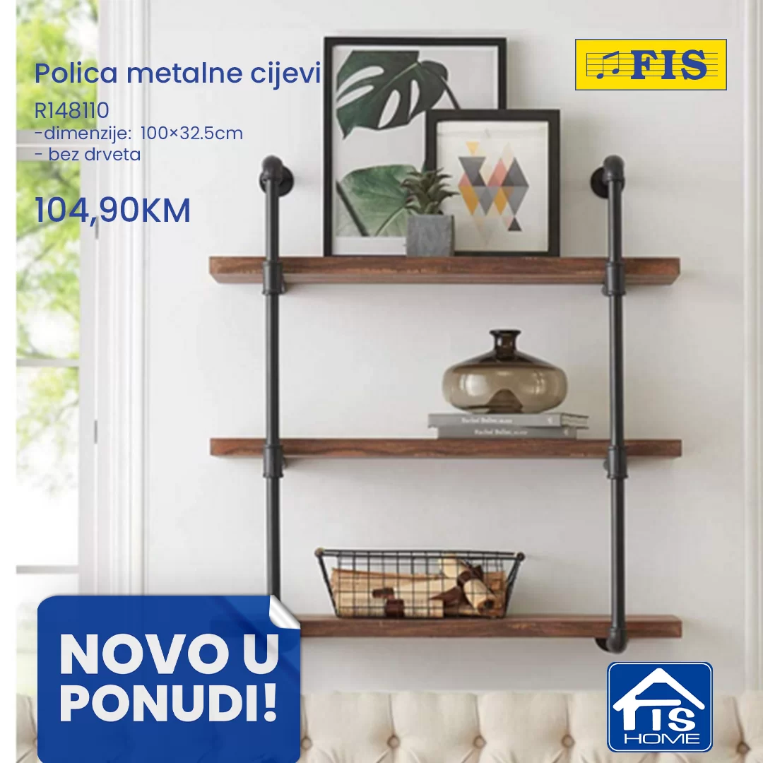 Fis POLICE ZA KNJIGE - Fis namještaj - oktobar 2022