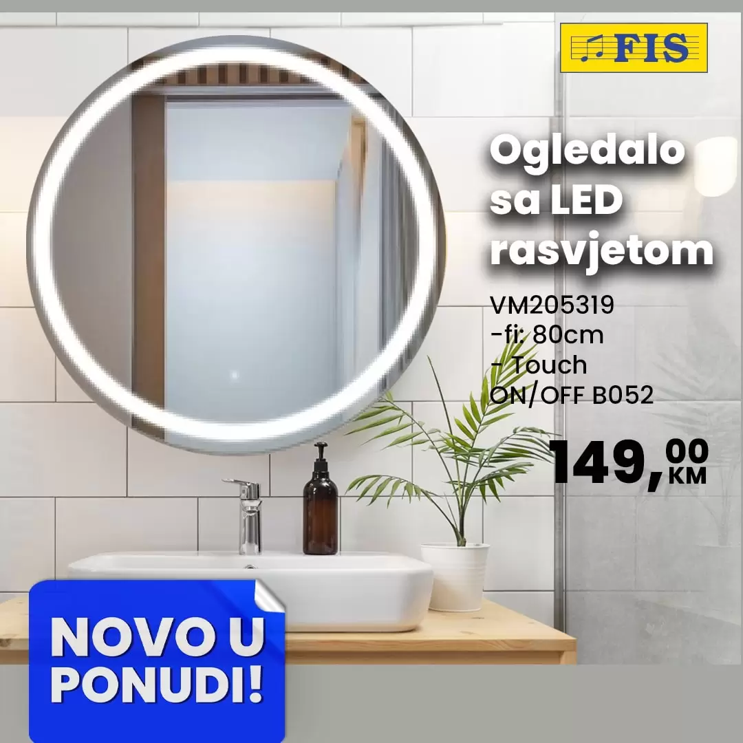 Fis Kupaonsko ogledalo - SUPER CIJENE - oktobar 2022