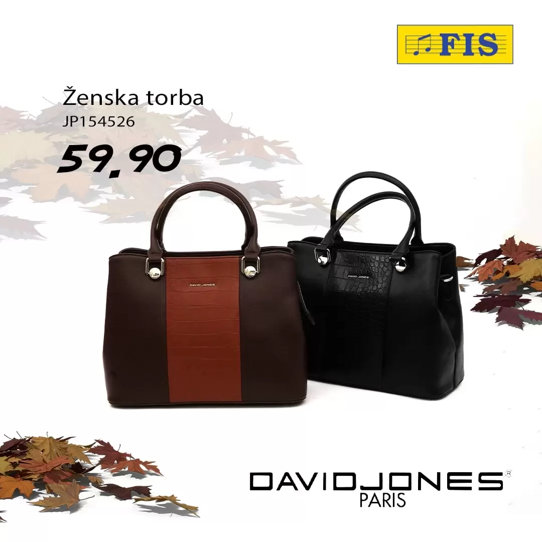 Fis DAVID JONES torbe - VEĆ od 45 KM - oktobar 2022