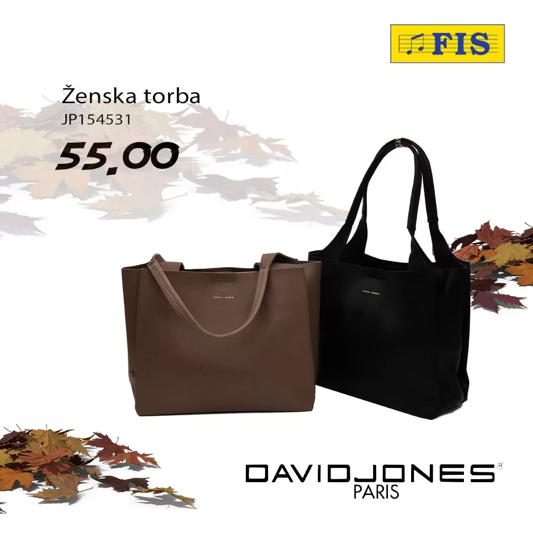 Fis DAVID JONES torbe - VEĆ od 45 KM - oktobar 2022
