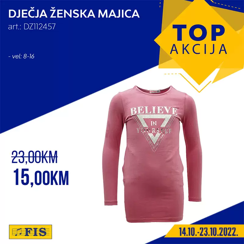 Fis TOP AKCIJA za TOP ARTIKLE 14-23.10.2022. godine