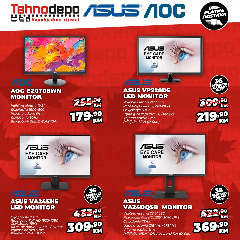 TEHNODEPO Akcijska ponuda monitora!