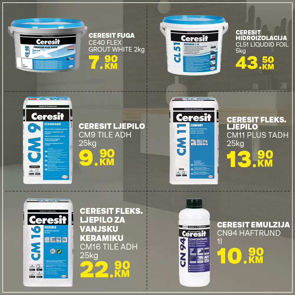 Adazal katalog PLOČICE / CERESIT super akcija - oktobar 2022