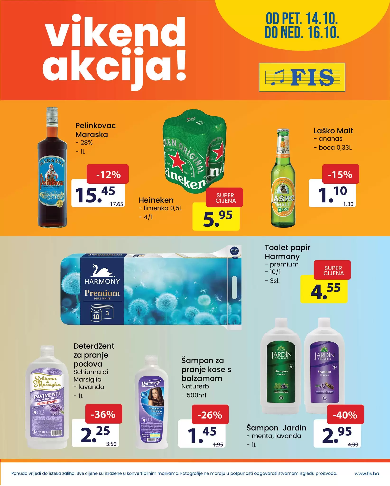 Fis vikend akcija ▷ POPUSTI do 40% 14-16.10.2022.