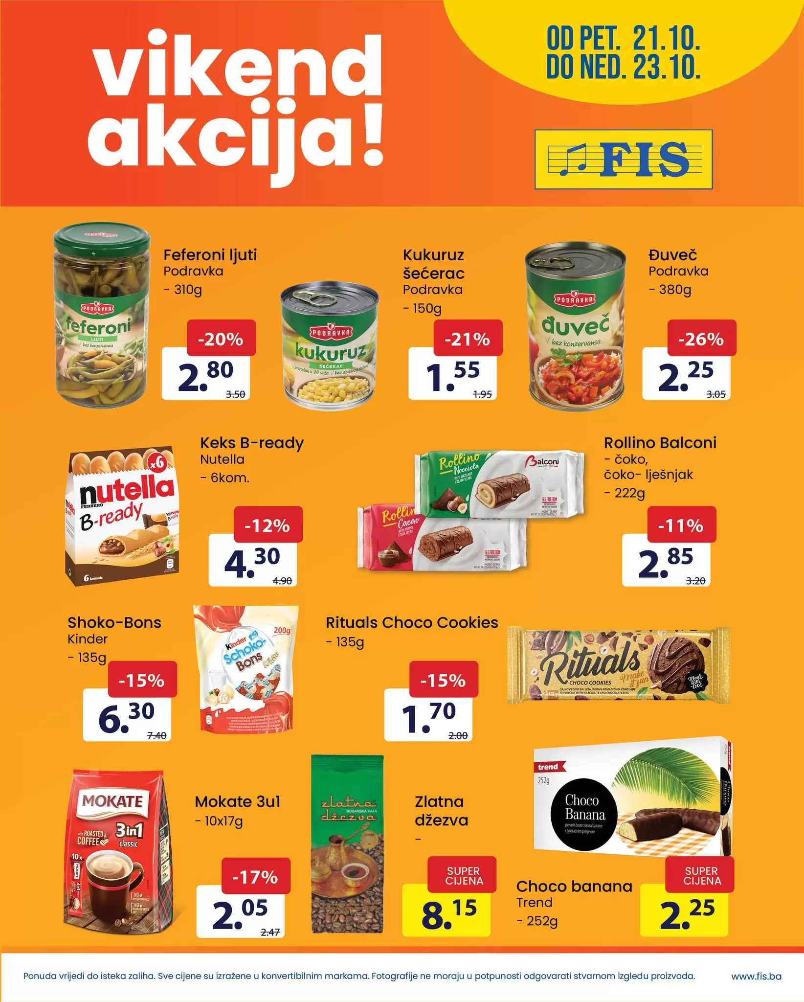 Fis vikend akcija 21-23.10.2022. 