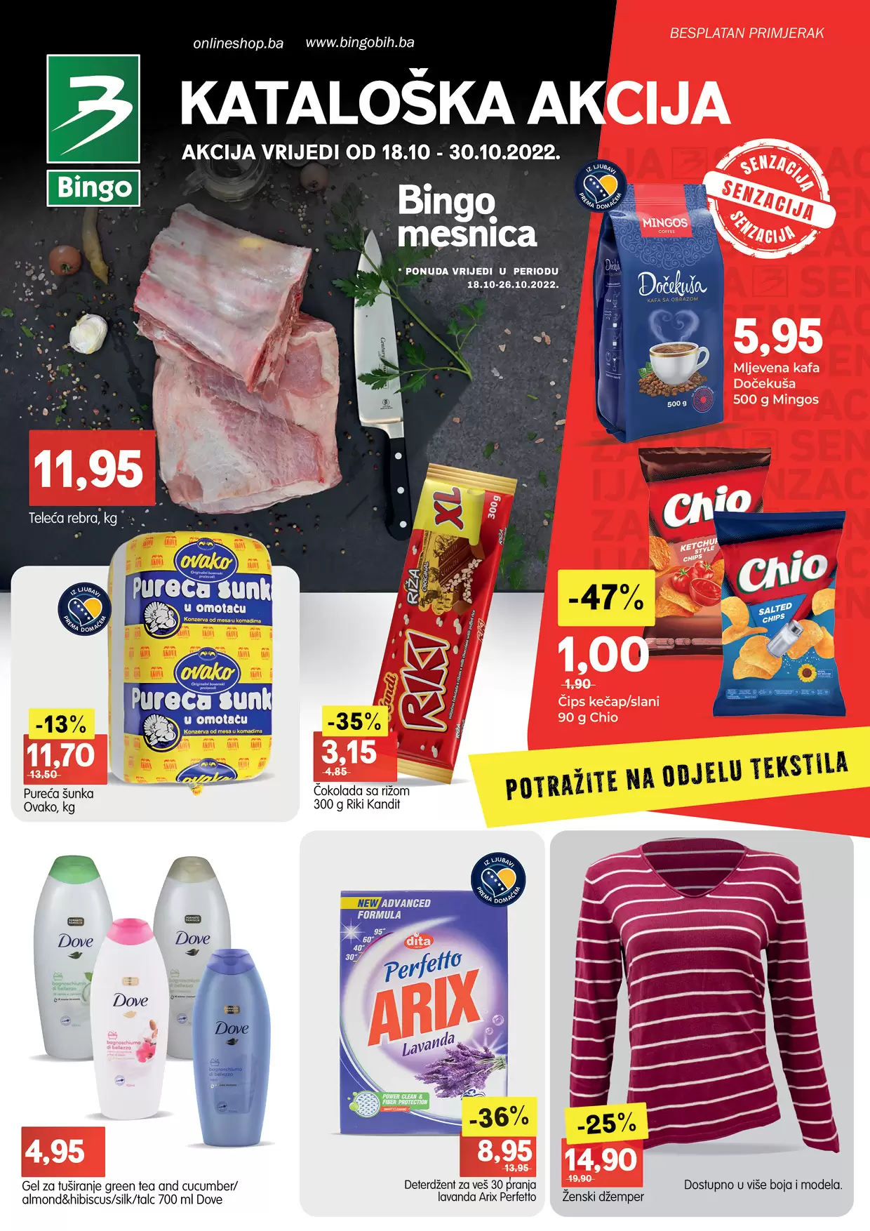 Bingo katalog SENZACIJA▷SNIŽENJE do 48% - akcija 18-30.10.2022.
