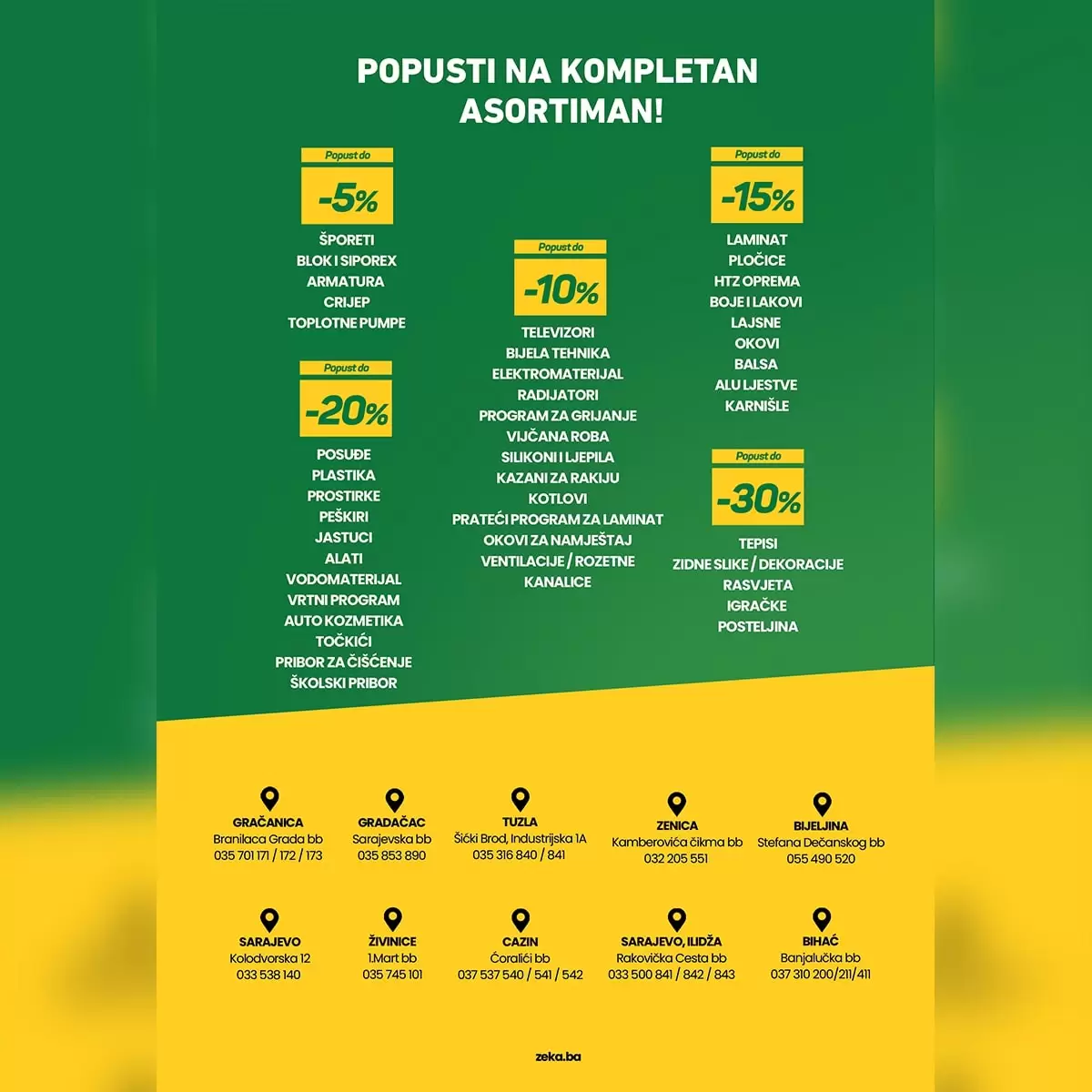 Zeka Vikend akcija 20-30.10.2022.