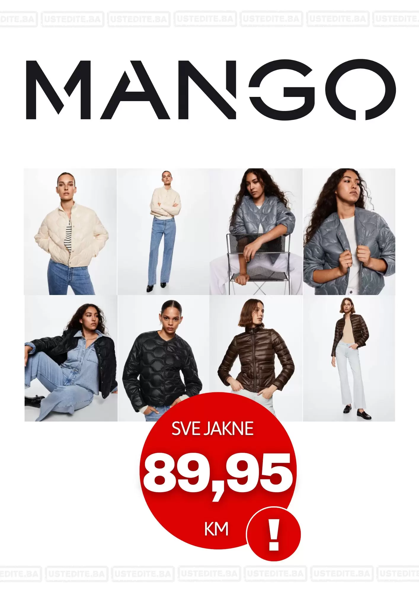 Mango BiH SVE JAKNE samo 89,95 KM - oktobar 2022