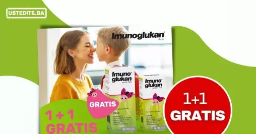 Imunoglukan akcija 1+1 gratis, apoteke akcija, akcijske cijene